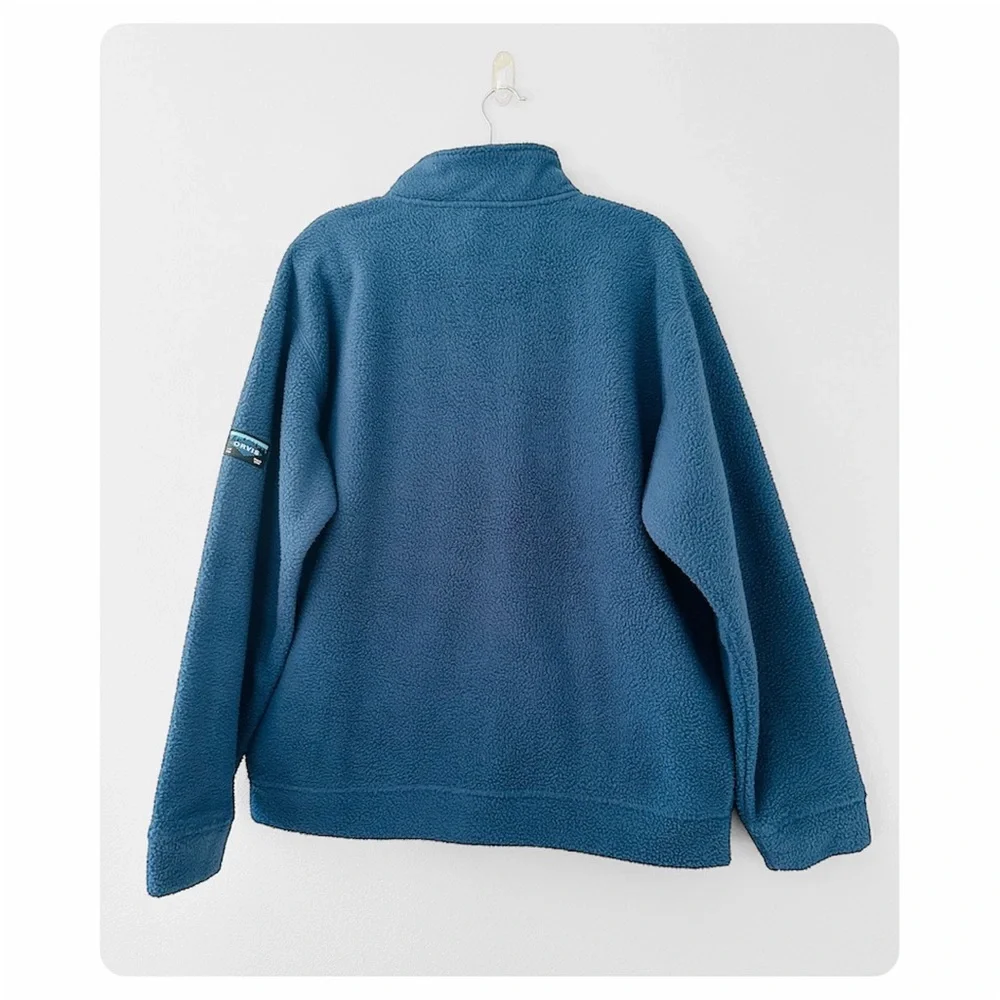 ★ NWT Orvis Men’s Full Zip Heavyweight Fleece Jacket - Blue ★ - Picture 11 of 16